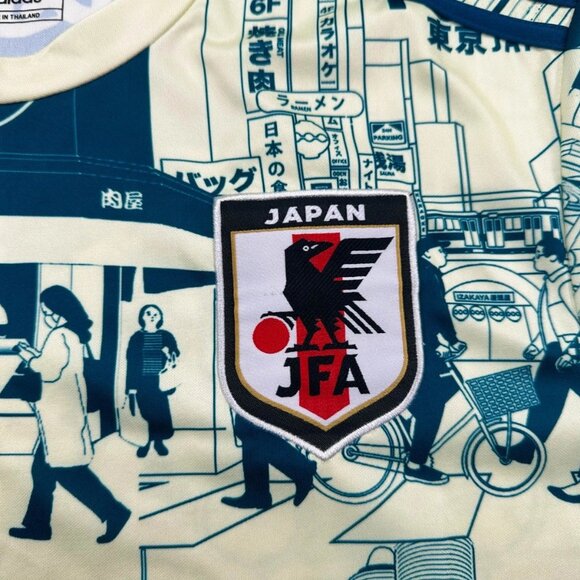 Adidas Japan JFA Tokyo Graphic Jersey 2XL Soccer Shirt 2023 Cityscape Slim Fit - Picture 5 of 8